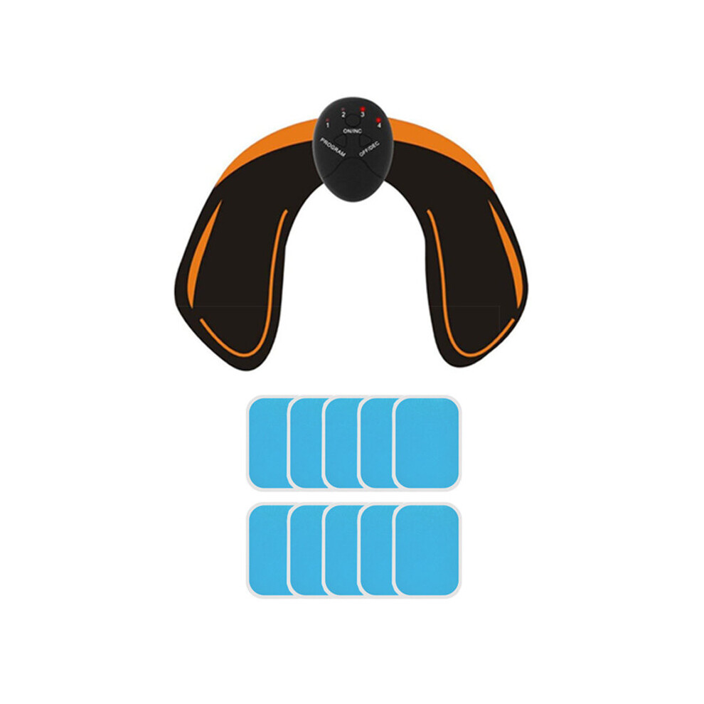 (a-Yellow) EMS Smart Hip Trainer Wireless Muscle Stimulator Buttock Abdomen Pad Arm Leg Toner Fitness Body Shaper Unisex Workout Equiment-image-OPC-PBVCKQW-NEW