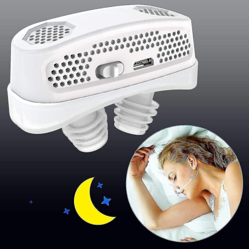 3 In 1 Cpap Anti Snoring Device Automatic Snoring Sleep Apnea Aid Plug Air Purifier Filter 1pc