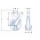 (Grade 80, 16MM) Lifting Chain Sling Grab Hook (Fixed Eye Clutch) 2