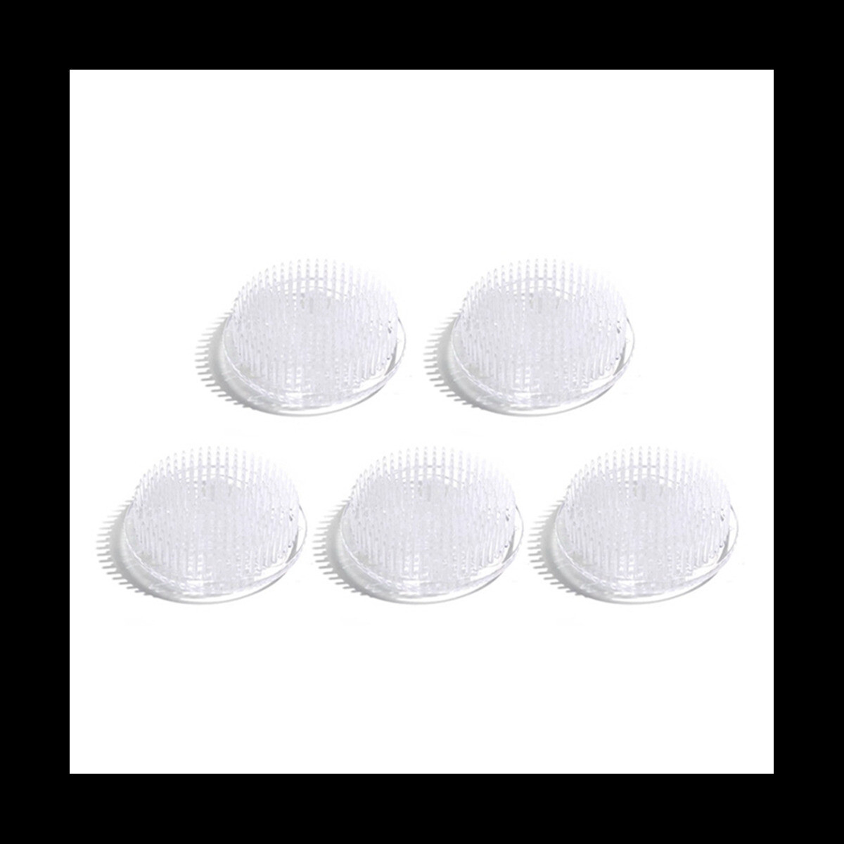 QWQKEFEUN Flower Frog,2 Exquisite Clear Plastic Three-Suction