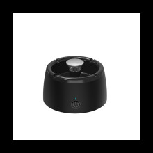 Cendrier purificateur d'air J5: filtration anti-odeurs et fumée, ions négatifs, 360 absorption, USB-C 5W, 2000 mAh (vert/blanc)