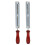2pcs 3/16 Inch 4.8mm Round Flat Sharp Sharpening Sharpener Force File Files Holder Handle Kit Chainsaw Chain Tools 1