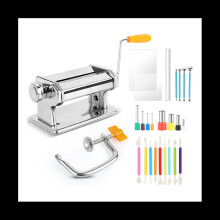Polymer Clay Roller Machine Set Stainless Steel Polymer Clay Extruder Manual Adults Clay Pottery