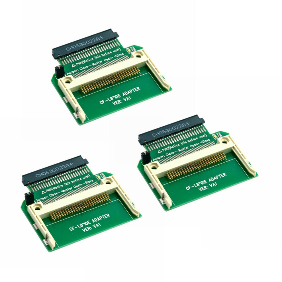 Photos - Cable (video, audio, USB) 3X Cf Merory Card Compact Flash to 50Pin 1.8 inch Ide Hard Drive Ssd Adapter