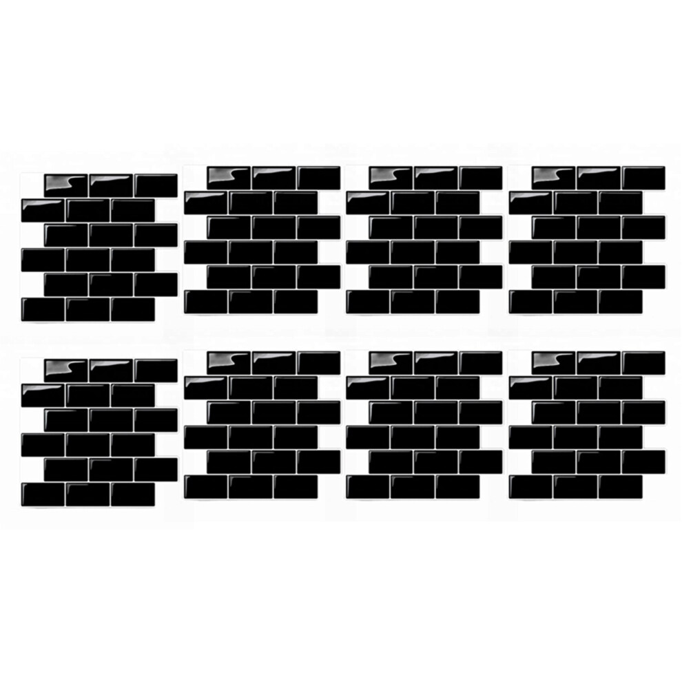8X 3D Wall Stickers Brick Wallpaper Tile For Kitchen Bathroom Backsplash Aunty-Tile 30X30cm 4762365726747