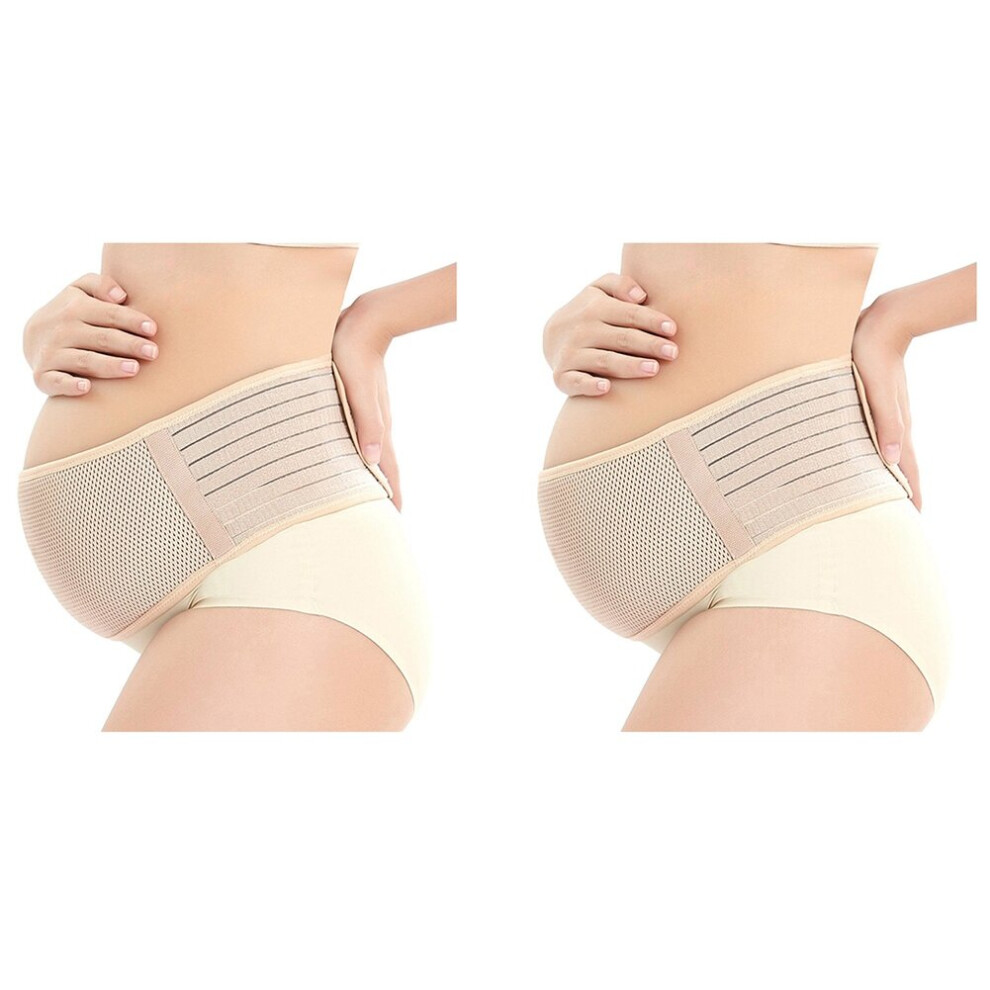 2X Maternity Support Belt Breathable Pregnancy Belly Band Abdominal Binder Adjustable Back/Pelvic Support- L-image-OPC-PBVDCHZ-NEW