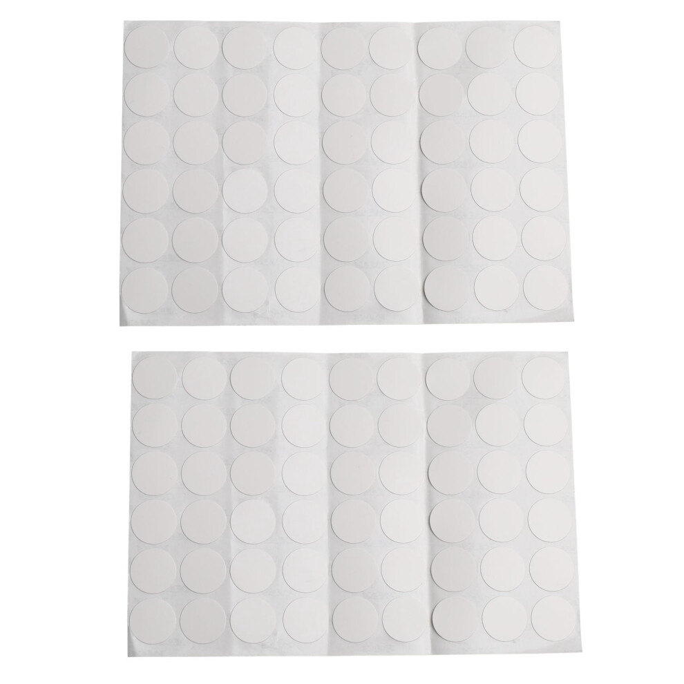 Cache-vis autocollants pour armoire de garde-robe, 108 x, blanc