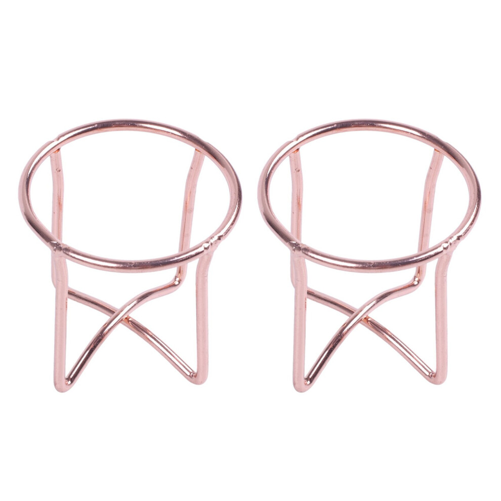 Tlily Gold 2X Makeup Puff Rack Sponge Holder Beauty Makeup Powder Puff Blender Storage Rack Sponge Drying Stand Holder