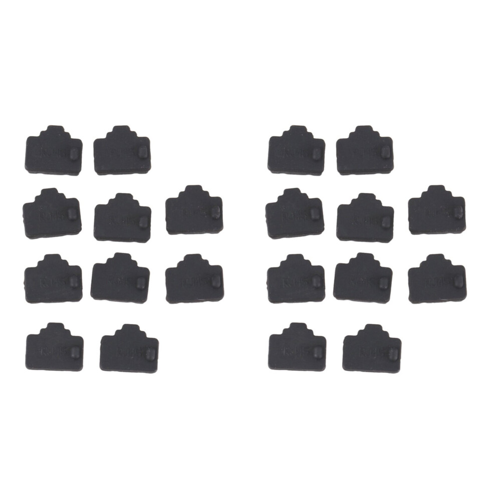 Ethernet Hub Port Rj45 Anti Dust Cover Cap Protector Plug 20Pcs Black 4762365709078
