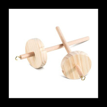 2Pc DIY Drop Spindle Top Whorl Yarn Spinner Hand Wooden Spinning Wheel for Yarn Making Yarn Spindle for Beginners Sewing