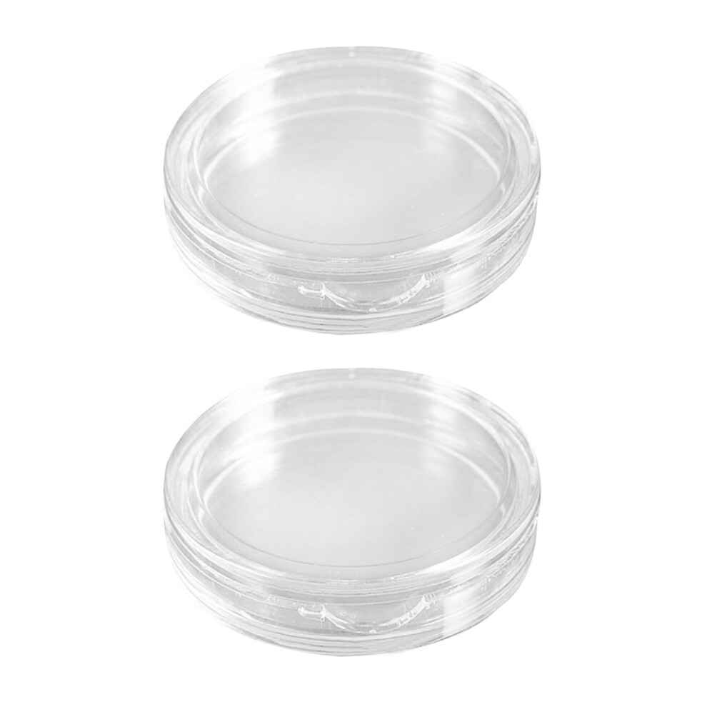 20 Pcs Small Round Transparent Plastic Coin Capsules Box 26mm