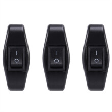3X Black Bedroom on Off Button in Line Switch 6A/250VAC 10A/125VAC