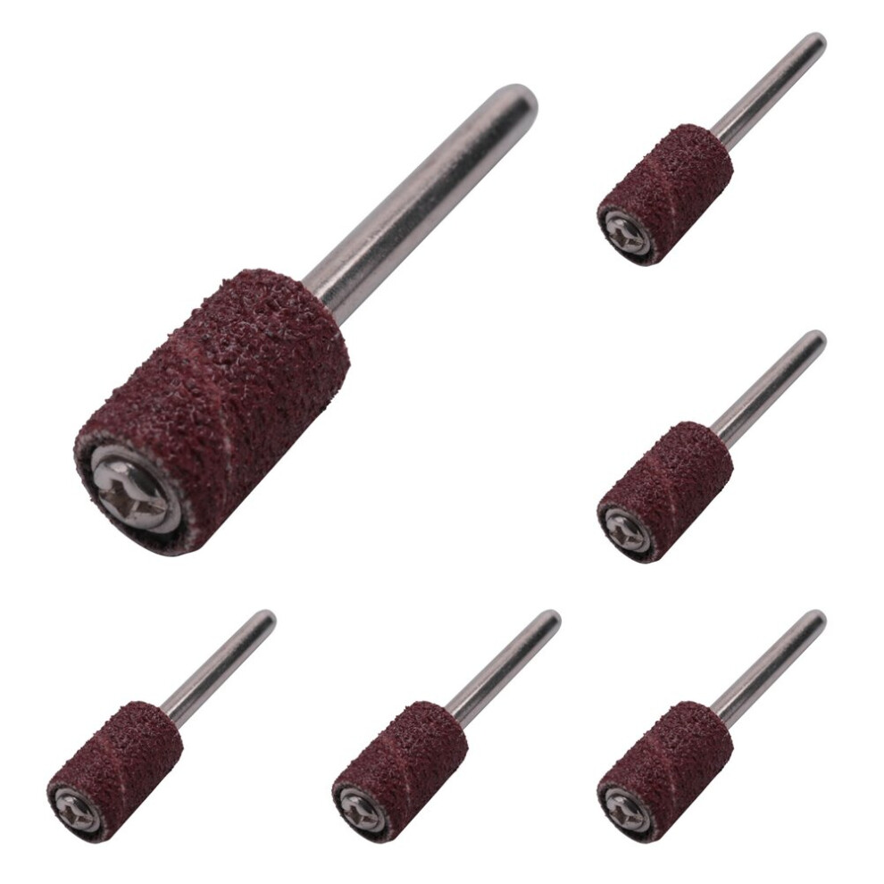 184Pcs 1/4 Inch Sanding Bands Drums Sleeves 60 120 240 320 Grits + 5 Mandrel Kits Set 