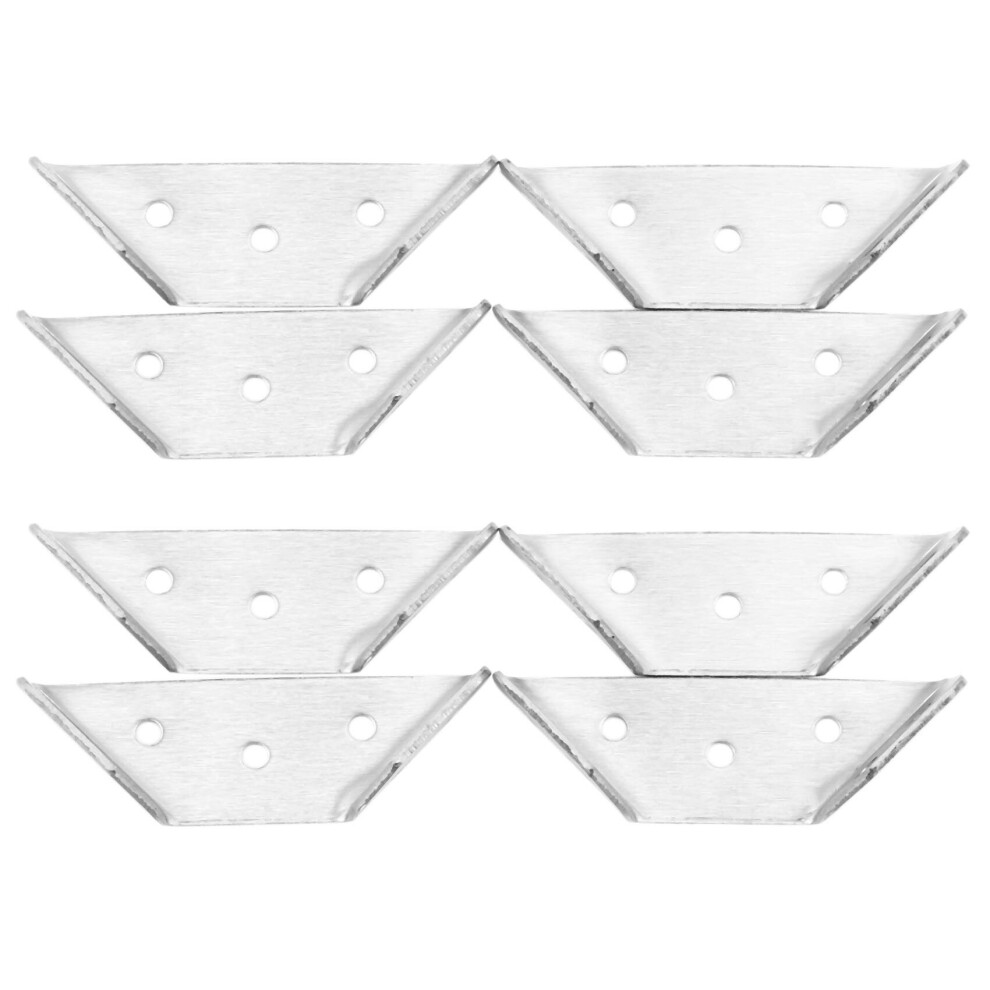 8Pcs Multifunctional Stainless Steel Angle Code Right Angle Fixed Bracket Furniture Wood Board Hardware Accessories 4762365718216