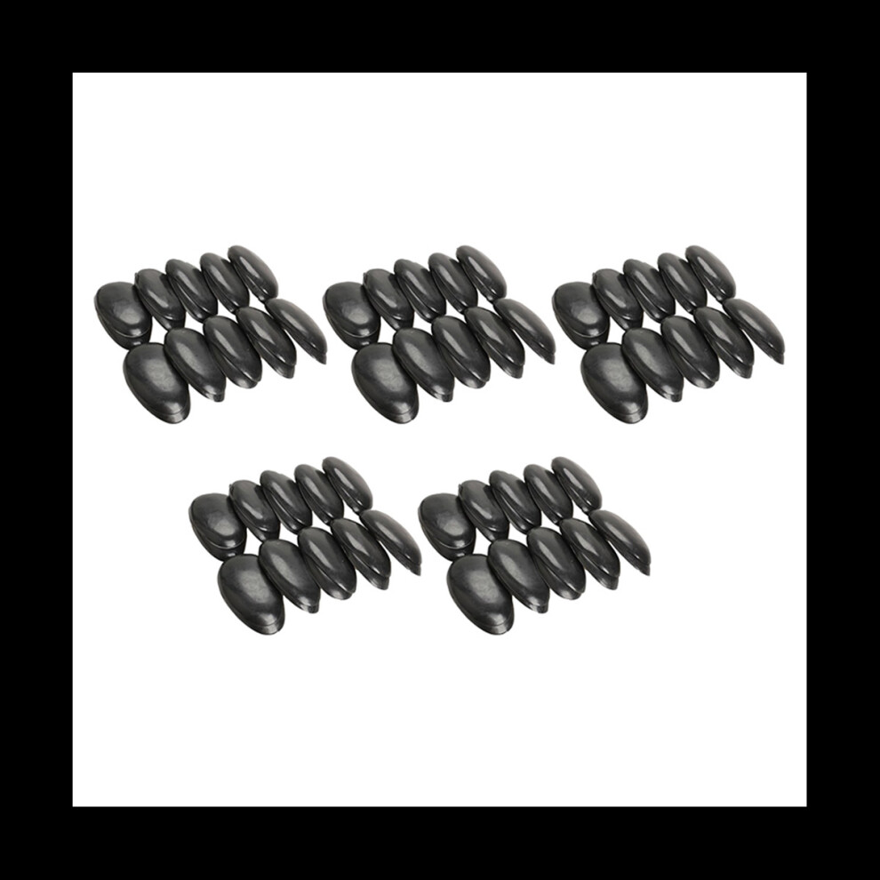 Tlily 50 Pairs Black Plastic Hairdressing Dye Coloring Ear Cover Shield Protector