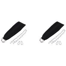 2X Équipements de Fitness Ceinture de Trempage Haltérophilie Gym Corps Taille Musculation Renforcement de Puissance Chaîne de Trempage Traction