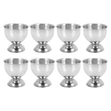 Egg Cup,Egg Tray Stainless Steel Soft Boiled Egg Cups Holder Stand Dishwasher Safe (8 Packs)
