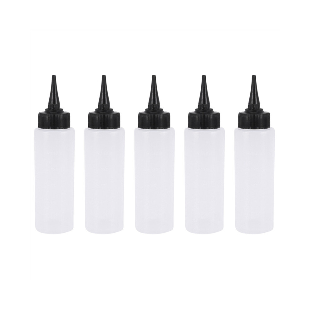 Tlily 5X 150Ml Salon Hair Color Measuring Applicator Bottle Scale Hairdressing Tool