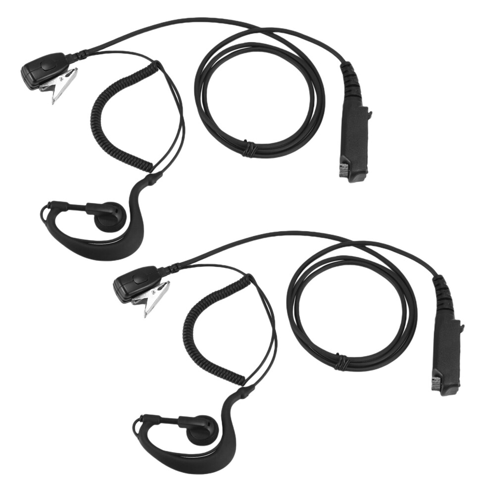 2X Ptt Mic G Shape Earpiece Headset For Sepura Stp8000 Walkie Talkie Ham Radio Hf Transceiver Handy C1035a 4762365741139
