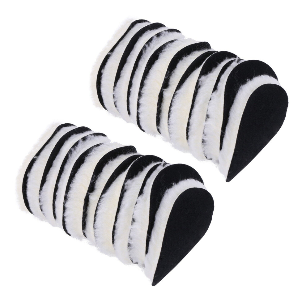 20 Pcs 125 mm Car Polishing Pad 5 Inch Inch Polish Waxing Pads Wool Polisher Car Paint Care Wool Polishing Pad 