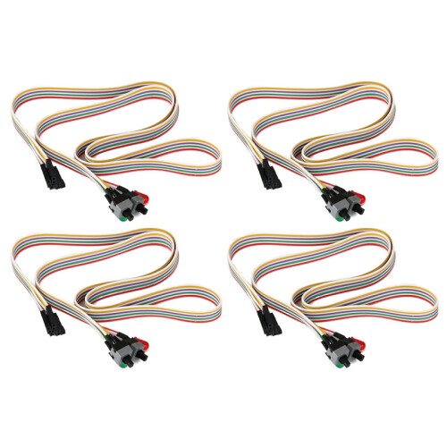 5X ATX PC Computer Motherboard Power Cord 2 Switch on with LED Light On/Off/Reset 1