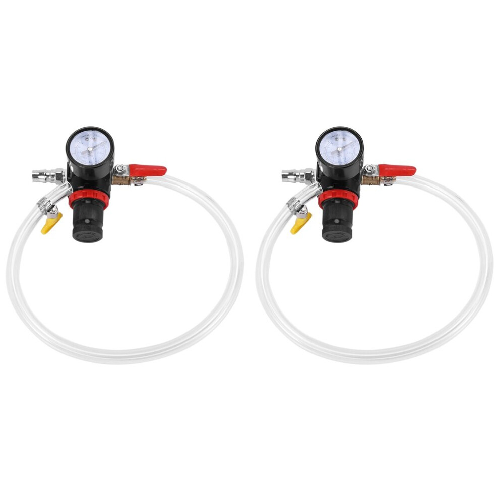 2X Car Cooling Radiator Pressure Leak Tester Tank Fuel Tank Detector Meter Tool 4761833289333