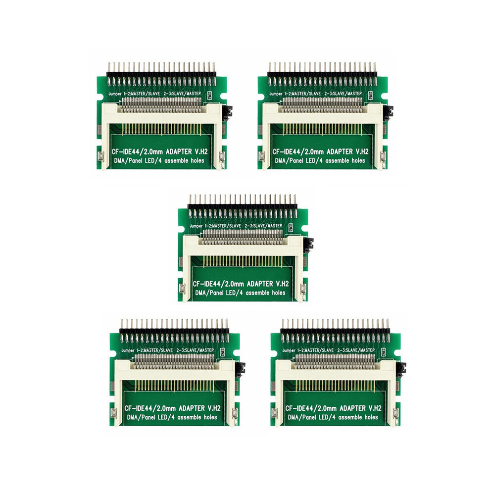 Adaptateur de carte Compact Flash CF vers disque dur bootable IDE 44 broches mâle 2 mm 2,5 pouces 5X