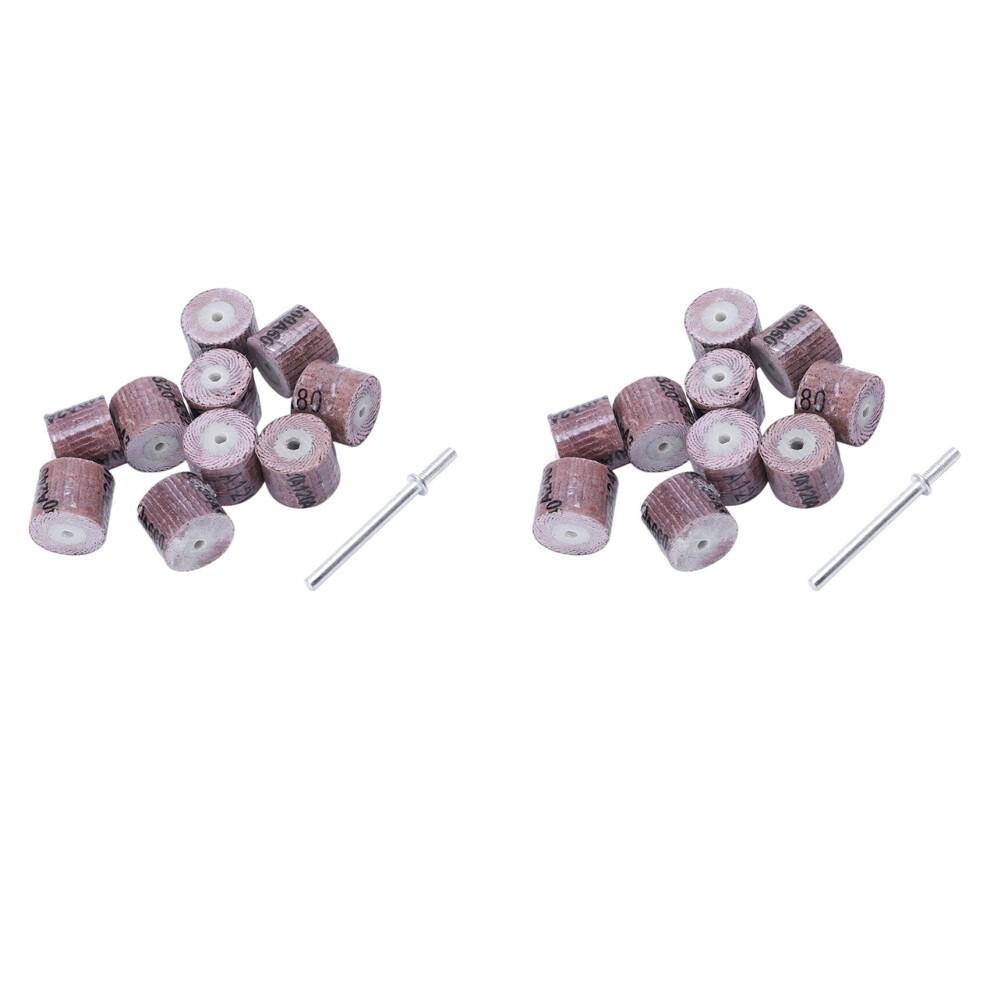 20Pcs 15mm Sanding Band Wheel Disc 80/120/240/320/600Grit Rotarytools for 