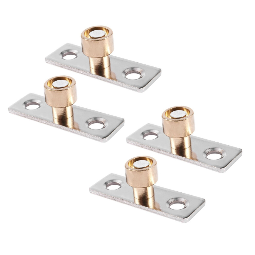 Guide de porte coulissante en bois de 12 mm de diamètre, butée de localisation en métal, 4 pièces