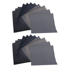 Feuilles de papier abrasif pour ponçage humide/sec de haute précision, grain 1500 2000 2500 3000 5000 7000 - Allemagne, lot de 24