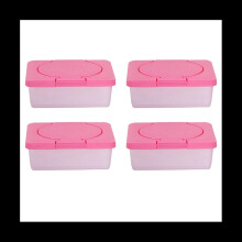 Lot de 4 boîtes de rangement pour lingettes sèches et humides pour bébé