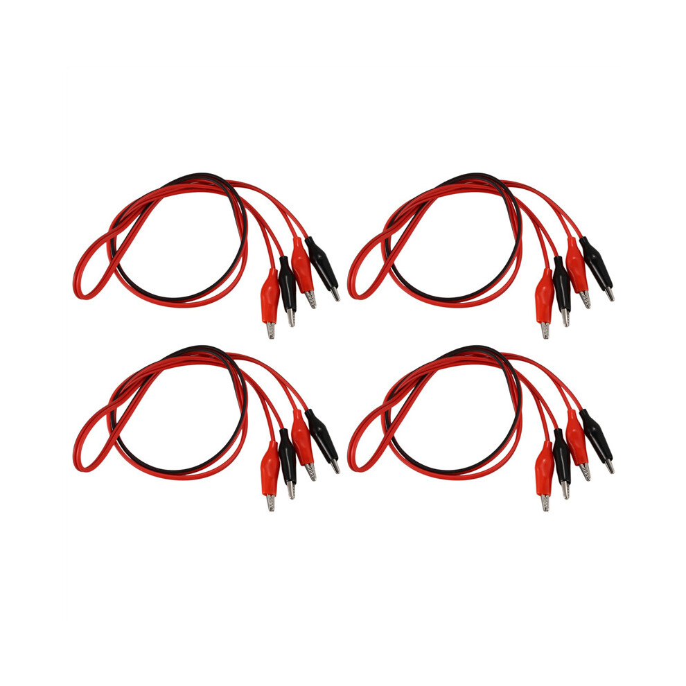 4X 1M Double-End Alligator Clips Test Lead Jumper Wire 4762365710562