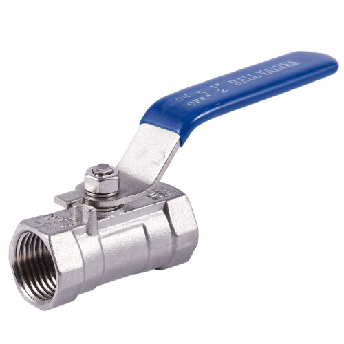 2X 1/2 inchStainless Steel Internal Thread Lever Handle Ball Valve 1