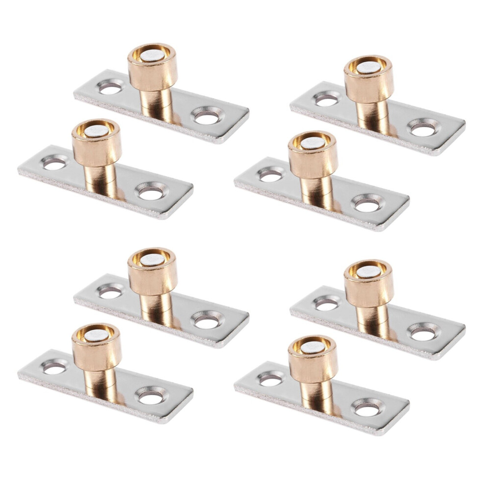 Guide de porte coulissante en bois de 12 mm de diamètre, butée de localisation en métal, 8 pièces