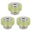 3pcs 100mm Aluminum Polyurethane Industrial Encoder Wheel Measuring Wheel for Measuring Encoder 1