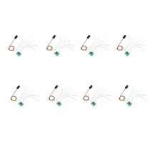 8X 3 Color Traffic Light Signals Ho Oo Scale Model 6Led for Diy Sand Table Crossing Street Construction Railway Two Side