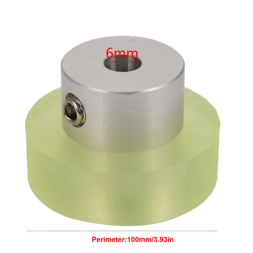 3pcs 100mm Aluminum Polyurethane Industrial Encoder Wheel Measuring Wheel for Measuring Encoder 2