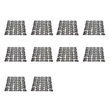 400Pcs U-Shaped Clamp for Hair Extensions Wig Clips DIY Comb Black Frame