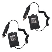 Chargeur de voiture 2X pour éliminateur de batterie pour radio portable UV-5R UV-5RE UV-5RA talkie-walkie radio bidirectionnelle