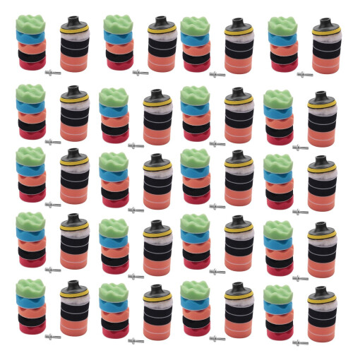 220Pcs 3 inch Waves Buffer Polishing Pad Set For Car Polisher