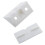 Furniture Cabinet Fastener Corner Braces Angle Brackets White 100Pcs 2