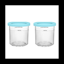 Lot de 2 gobelets à glace réutilisables pour Ninja pour la série NC299AM C300S, peuvent stocker de la crème glacée et du gelato
