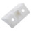 Furniture Cabinet Fastener Corner Braces Angle Brackets White 100Pcs 3