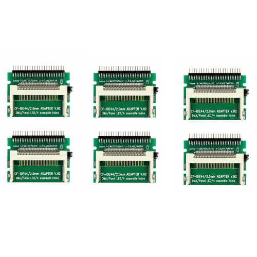 6X Compact Flash Cf Card to Ide 44Pin 2mm Male 2.5 Inch Hdd Bootable