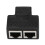 2 Port RJ45 Splitter Adapter LAN Network Ethernet Extender Connector Plug Lot 2Pcs 4