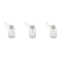 Lot de 3 flacons distributeurs à pompe en plastique pour vernis à ongles et dissolvant, 150 ml, blanc