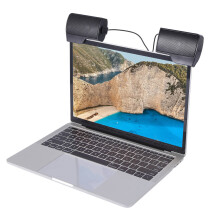 2X Clip Mini Portable USB Stereo Speaker Soundbar for Notebook Laptop Computer PC Mp3 Phone Music Player