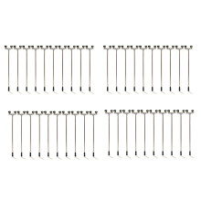 Lot de 40 lampadaires à 2 LED à l'échelle 1:100 Ho pour lampadaire de paysage, mini lampadaire pour table de sable, modèle 2