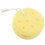 2X Yellow Round Bath Body Shower Soft Sponge W Hanging Loop 3