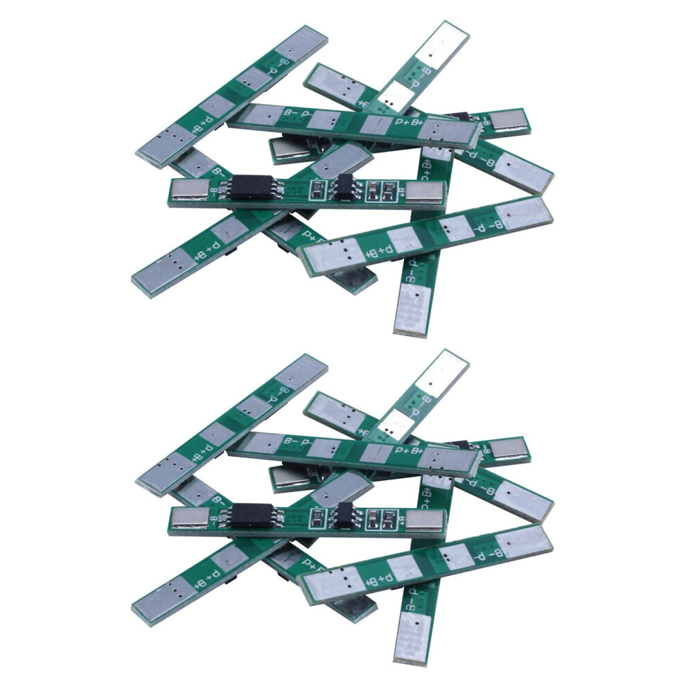 20 Pcs 1S 3.7V 4A -Ion Bms Pcm Protection Board Pcb For 18650 Lithium Ion Battery Double Mos 4762365717431